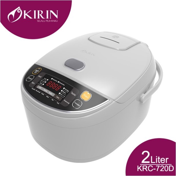 KIRIN Rice Cooker Digital Magic Com 2 Liter KRC-720D Stainless 6in1