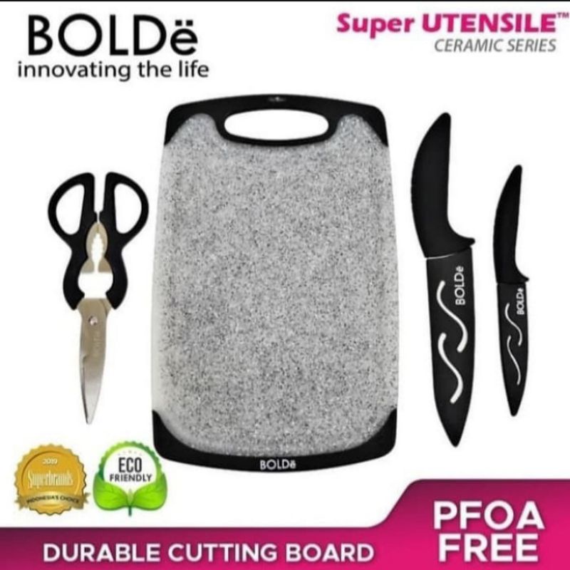 Bolde Super Utensil Cutting Board Set 3+1