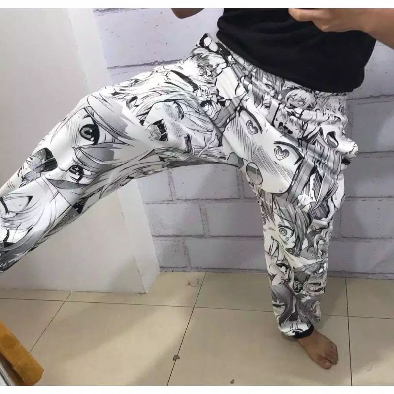 (COD) CELANA ANIME AHEGAO FULL PRINT STREETWEAR / JOGGER PANTS AHEGAO JAKET SWEATER AHEGAO FULL PRIN