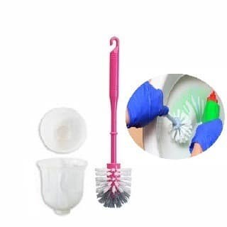 Sikat Kloset Toilet Sikat WC Sikat Lantai Kamar Mandi Bulat Tangkai Panjang