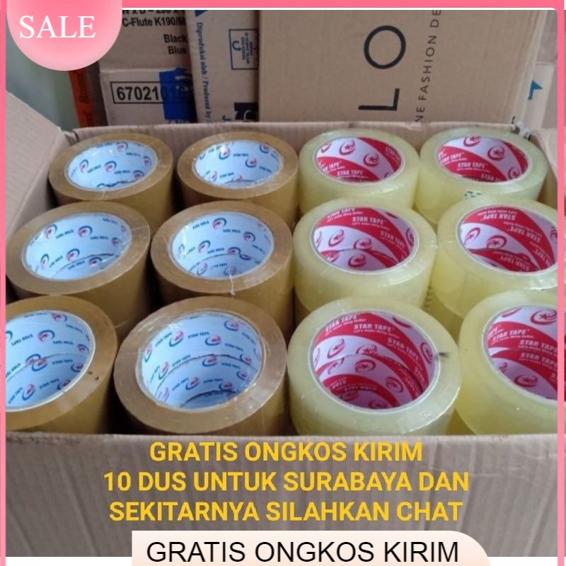 

Lakban Coklat Bening 100 Yard Surabaya Malang Sidoarjo Jawa Timur Jawa Tengah Murah