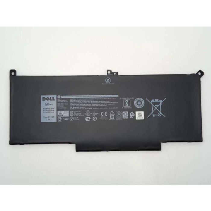 BATERAI ORIGINAL DELL LATITUDE E7280 E7290 E7380 E7390 E7480 E7490 F3YGT 60WH