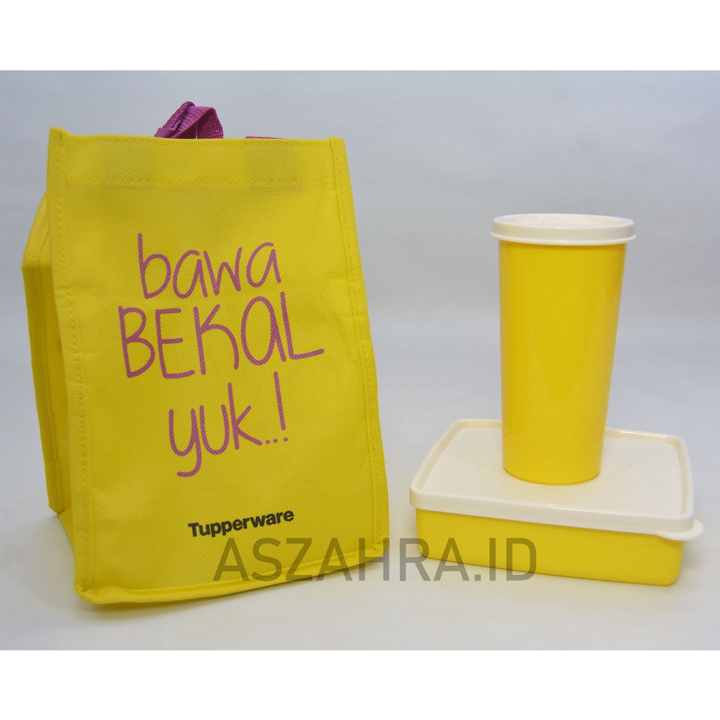 Tas Bekal Tempat Bekal Makanan dan Minuman Tupperware Bawa Bekal