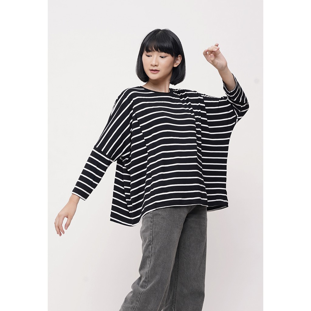 

MONOMOM Baju Menyusui Kaos Nursing Wear - COZY TOP MONOBLACK
