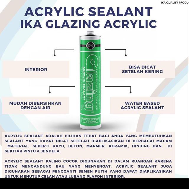 

[BigSale]r>>!634RO Glazing Acrylic / Sealent berbahan dasar akrilik