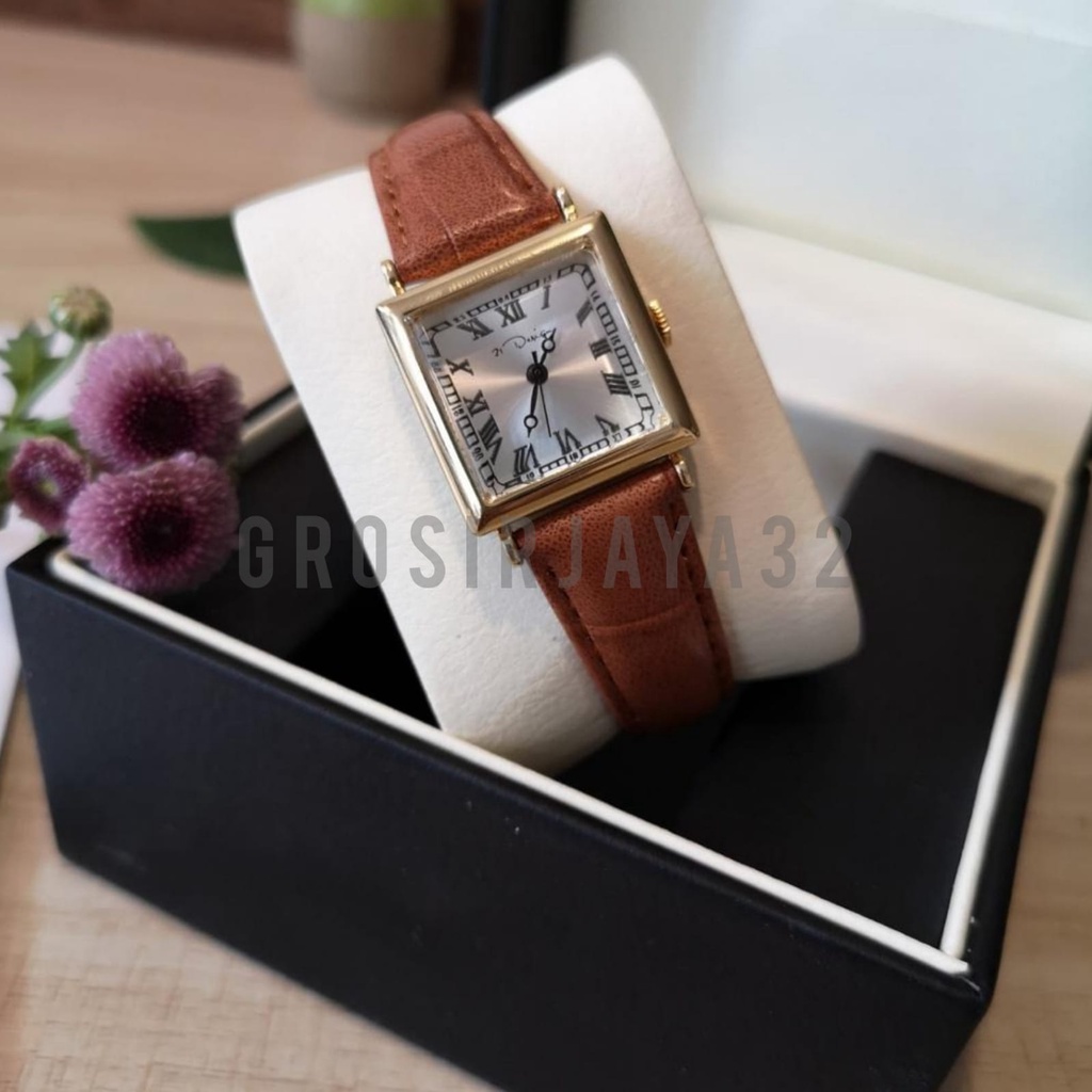 (GROSIRJAYA32) JAM TANGAN WANITA ANALOG AYUSITA MODEL RETRO KOREAN FASHION