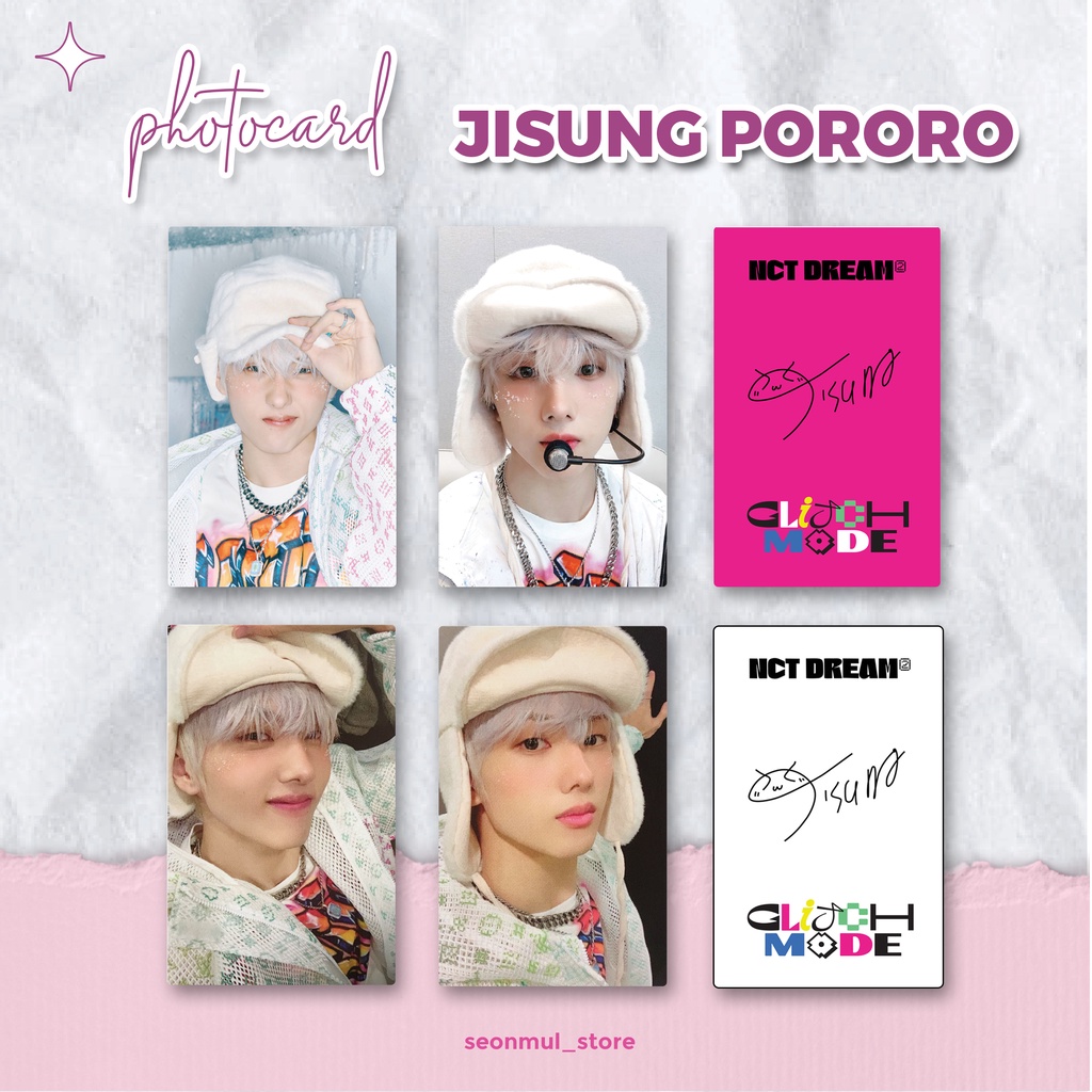 TERMURAH!!! PHOTOCARD PC JISUNG PORORO GLITCH MODE GLIMO / PHOTOCARD PC JISUNG ICE GLITCH MODE GLIMO / PHOTOCARD PC JISUNG DIGIPACK DIGI GLITCH MODE GLIMO