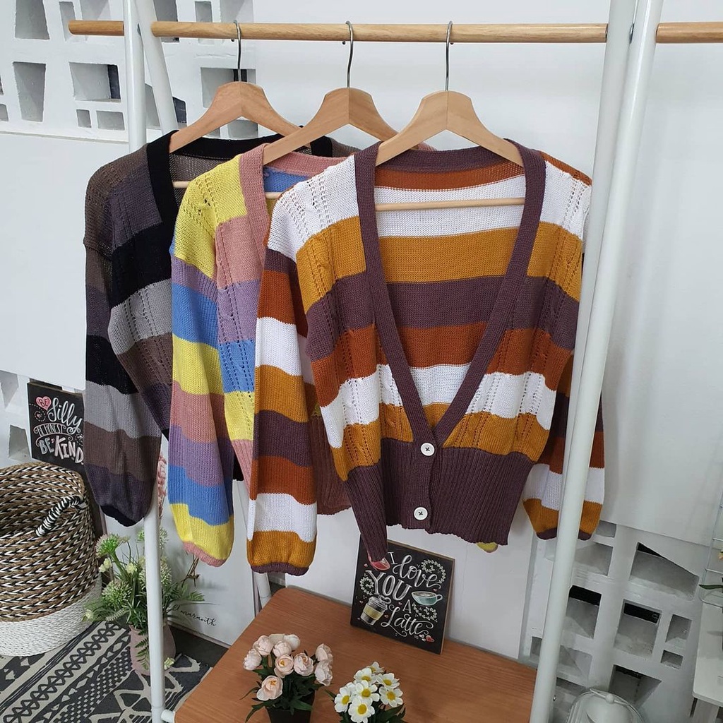 Senja Outher Rajut Cardie OOTD Remaja Korean