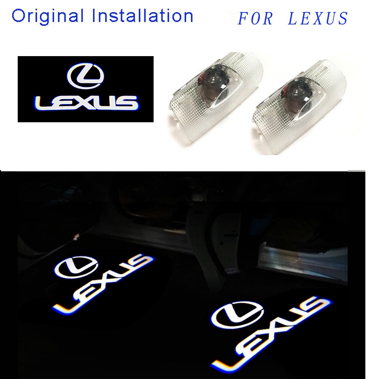 2pcs Lampu Proyektor Laser Led Untuk Pintu Mobil Lexus Rx Es Gx Ls Lx Is Rx300 Rx330 Rx350 Is250 Lx570 Is200