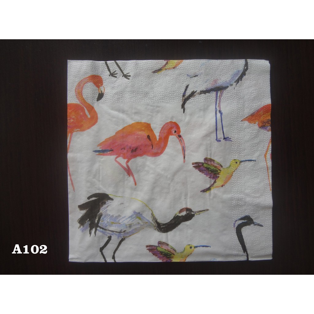 Tissue/Napkins Decoupage Birds