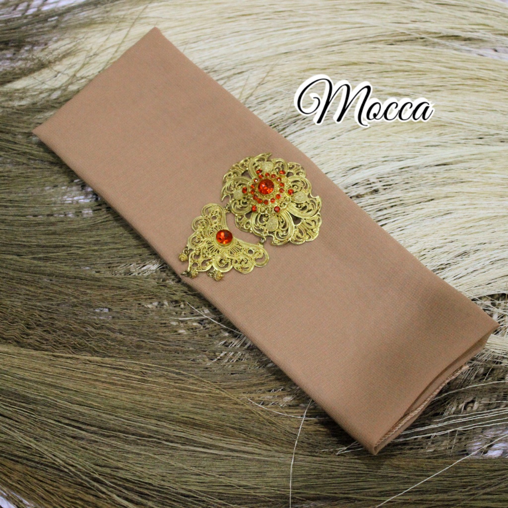 Selendang Sifon Hycon | Selendang Bali | Senteng-Mocca
