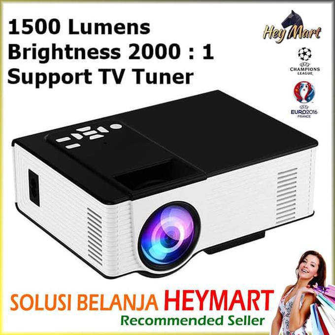 Mini Led 314 Tv Projector 1500 Lumens Proyektor Nobar Bola Vs Uc46 C6