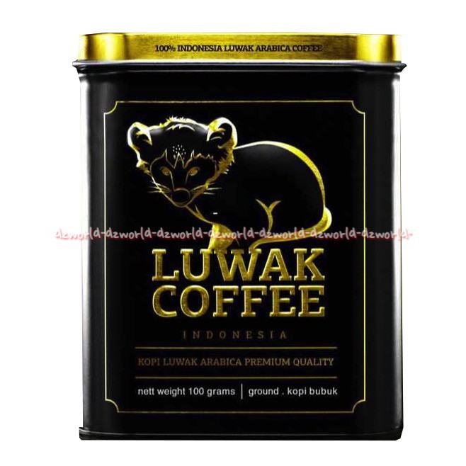 Artcofie Luwak Kopi Arabica 100gr Kopi luwak Bubuk dengan keasaman rendah yang aman dikonsumsi