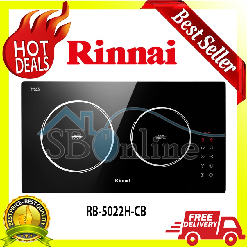 RINNAI Kompor Listrik Induksi 2 Tungku - RB 5022H CB