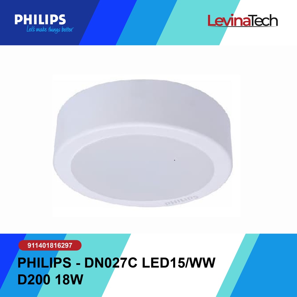 PHILIPS downlight - DN027C LED15/WW D200 18W