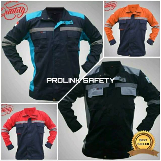 SERAGAM BAJU SAFETY SEMI JAKET ANEKA WARNA