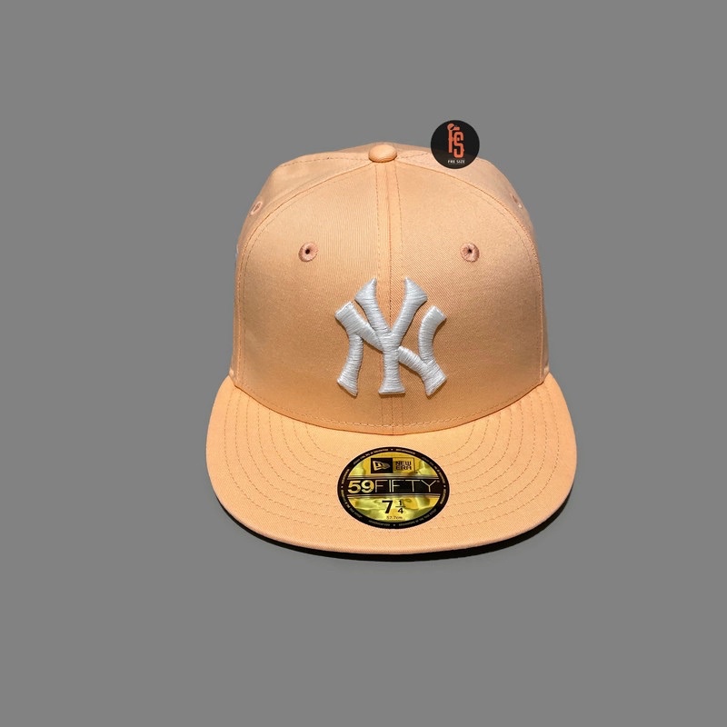 TOPI NEW ERA ORIGINAL 5950 WS 75TH NEW YORK YANKEES PEACH WHITE UV YELLOW