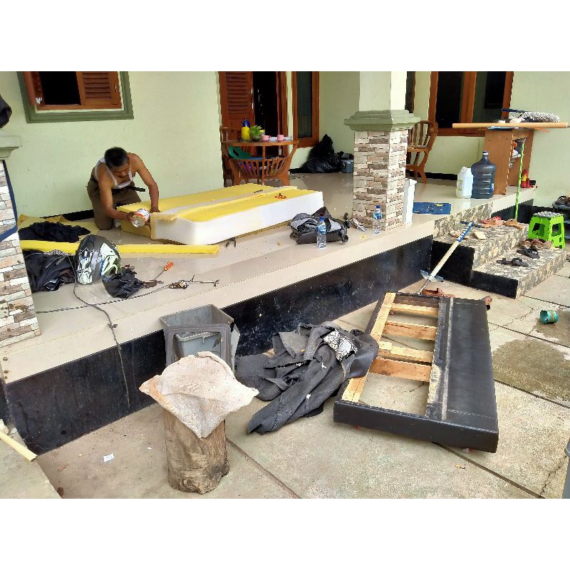 SERVICE SOFA BED / GANTI KULIT SOFA / TAMBAH BUSA SOFA / PERBAIKAN SOFA