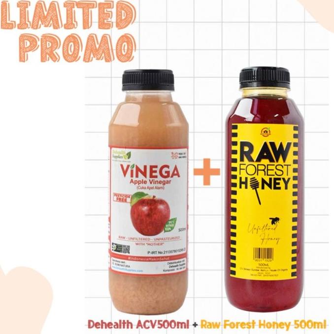 

Promo Dehealth ACV 500 Ml + Raw Forest Honey 500 Ml