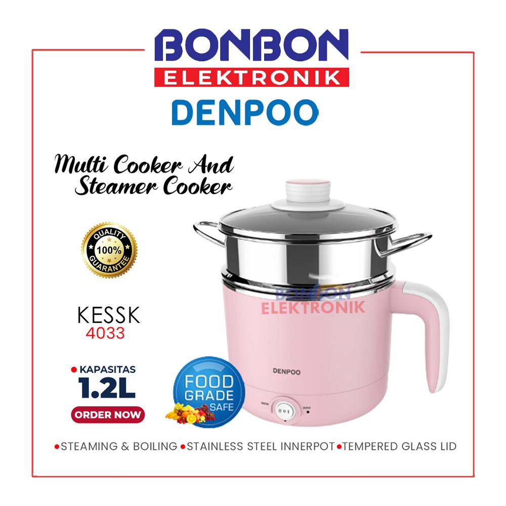 Denpoo Electric Pot KESK-4033 Pot Steamer Cooker / KESK 4033