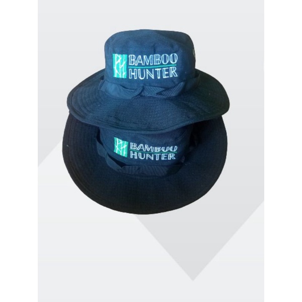Topi Rimba Topi Mancing Costum Bordir logo Atau Tulisan Design Sendiri