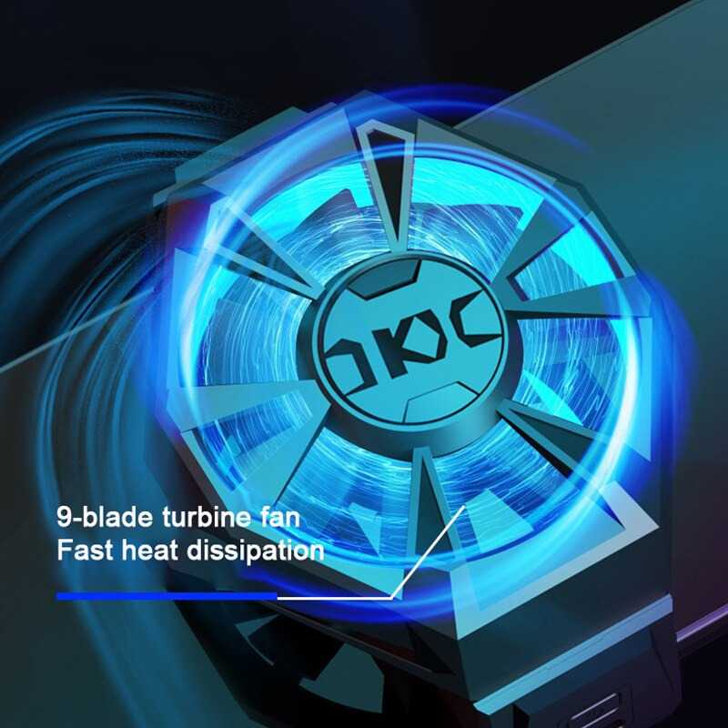 Smartphone Cooling Fan Kipas Heat Sink Rechargeable / Pendingin Hp Handphone Untuk Game Gaming Iphone X9 Realme Oppo Redmi Android Fan Holder / Kipas Angin Hp Gaming Game Android Cooling Pad / Cooling Fan Fun Coler Cooler Smartphone Radiator Usb For Phone