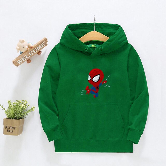 Hoodie anak Spiderman Hoodie anak M-XL