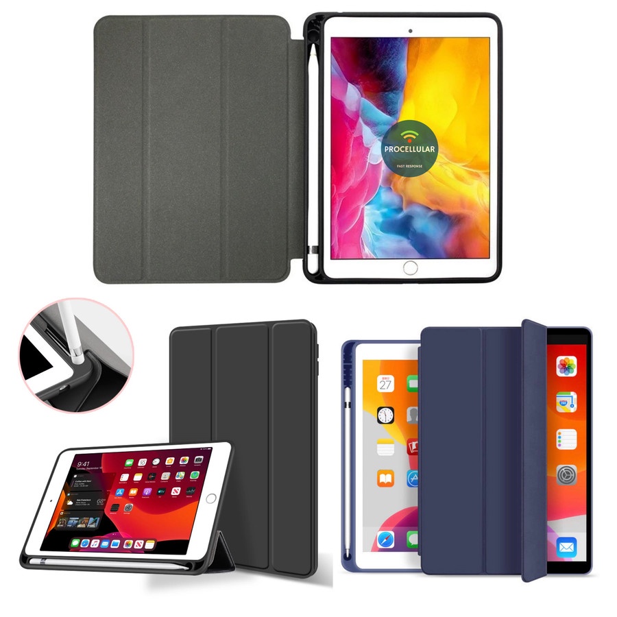 Smart Case Pen iPad 9 10.2 2021 Flip Cover Casing With Pencil Holder