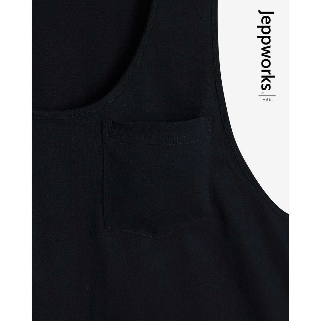 Jeppworks Jersey Sleeveless Tee Singlet Black