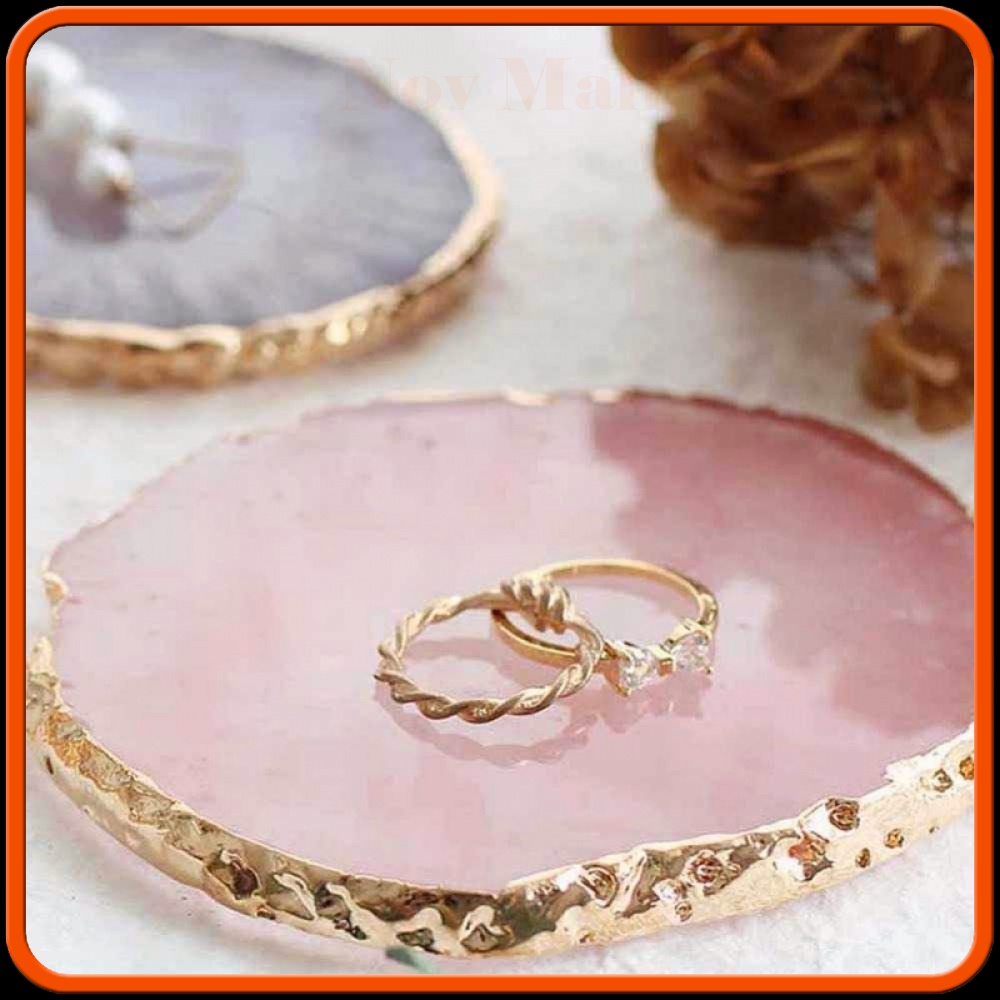 Tempat Piring Perhiasan Jewelry Display Plate Resin - 5123