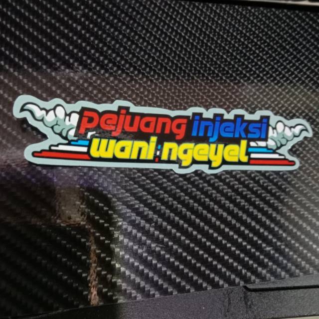 Sticker printing Pejuang Injeksi Wani Ngeyel minim total pembelanjaan harus 20rb