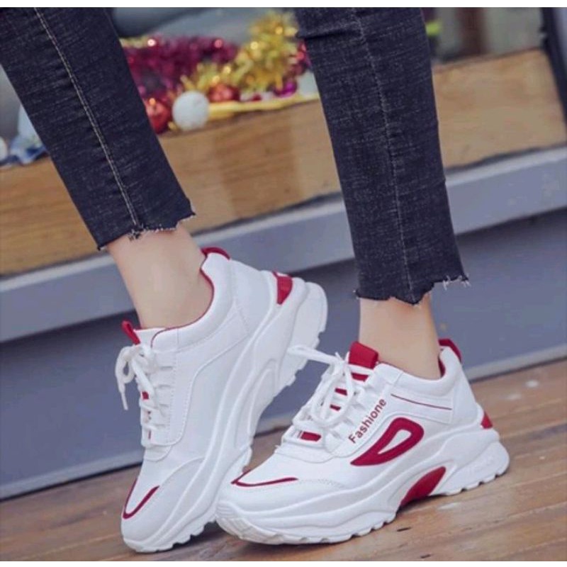 Sepatu Wanita Putih Sneakers Wanita Sepatu Putih Wanita Sepatu Wanita Korea Sepatu Cewek Fashion ( Cis_01 )