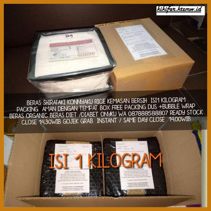 

ANEKA-BERAS- SHIRATAKI RICE LOW CARBS BERAS SHIRATAKI KEMASAN 1KG. BERAS DIET KETO -BERAS-SEHAT.
