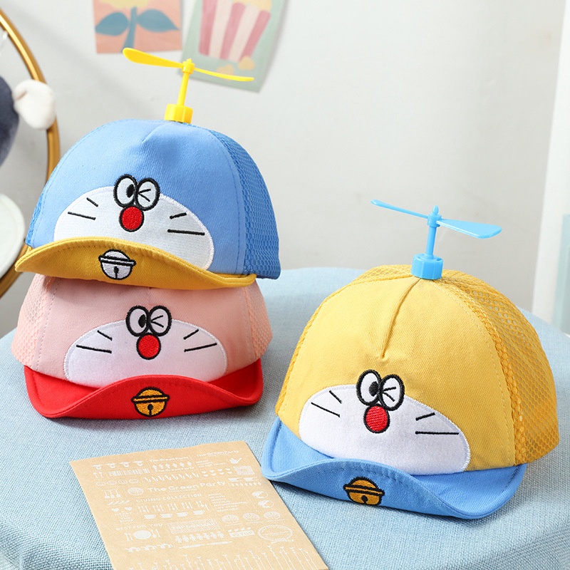 Topi baseball Anak Laki-Laki / Perempuan Musim Panas Motif Kartun Capung