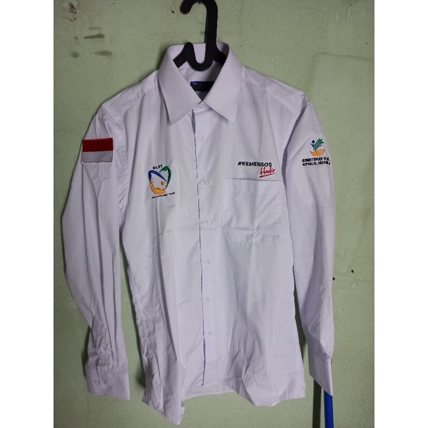 KEMEJA SLRT KEMENSOS HADIR KEMENSOS RI LENGAN PANJANG