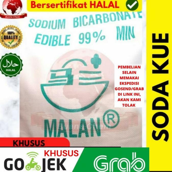 

Soda Kue 25 KG KHUSUS GOSEND ex MALAN/ Sodium Bicarbonate/ Baking Soda ---NEW---
