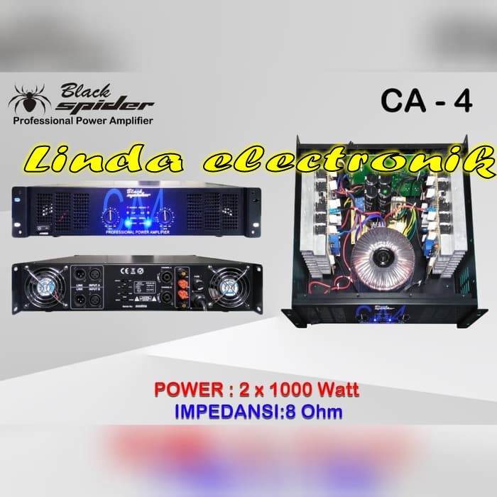 power audio black spider ca4 ORYGINAL black spider ca 4