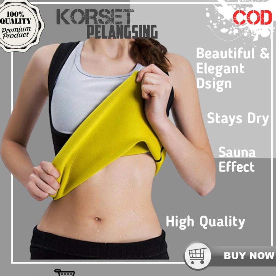 Korset Pelangsing Hot Shapers Rompi Chincer Perut Pembakar Lemak Tubuh Cami Cincer Original Logo CS2