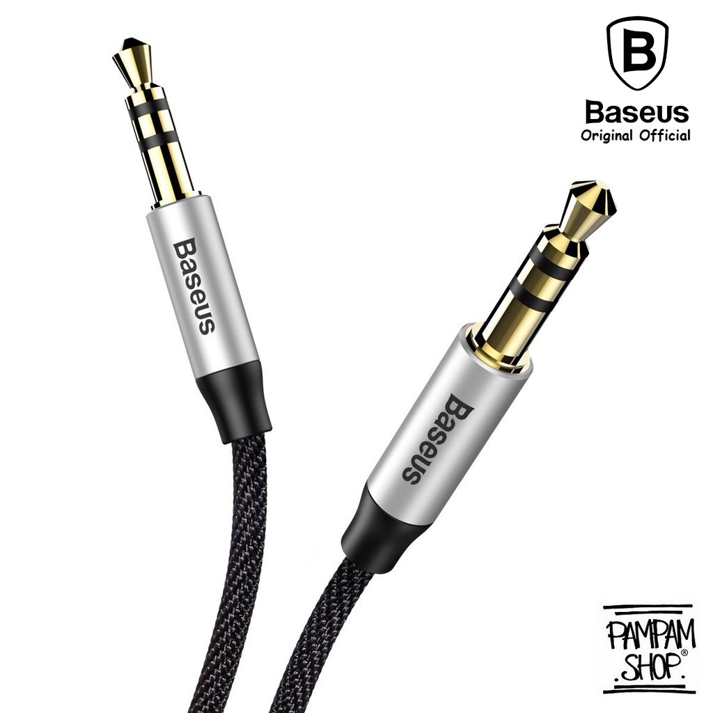 BASEUS ORIGINAL Yiven Cable Audio M30 1.5M 150cm 3.5mm Jack Kabel Aux Male to Male 1,5M