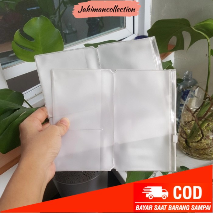 

✨ BISA COD ✨ Travelers Notebook Zipper Pocket PVC insert, utk Travelers Notebook - Portable