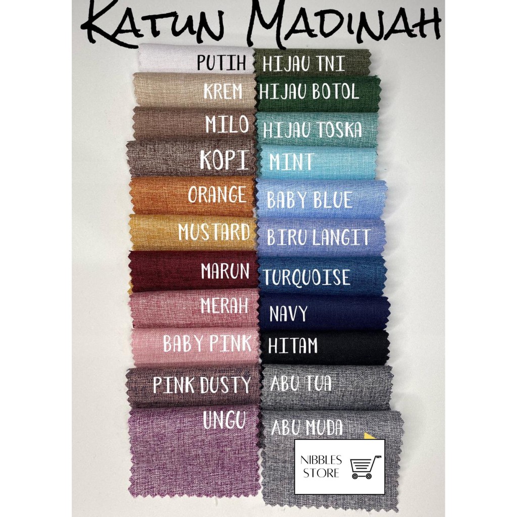 0.5 METER KAIN KATUN MADINAH COTTON BAHAN