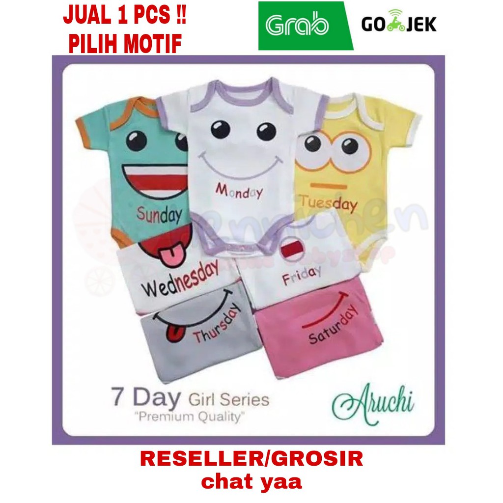 PROMO HABISIN BARANG 1 PCS JUMPER ARUCHI 7 DAY boy &amp; girl Series 1 PCS SNI