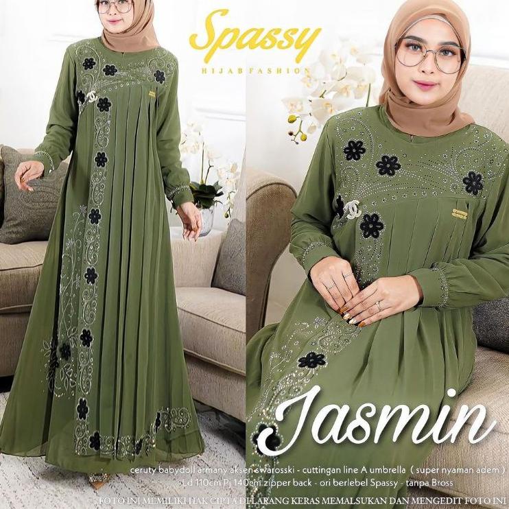 (SALE) DRESS JASMINE/GAMIS CERUTY BABYDOLL/GAMIS BORDIR TERBARU
