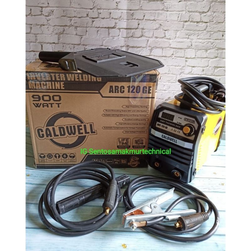 CALDWELL ARC 120 GE Inverter Mesin Trafo Las Welding Machine Digital 900 Watt