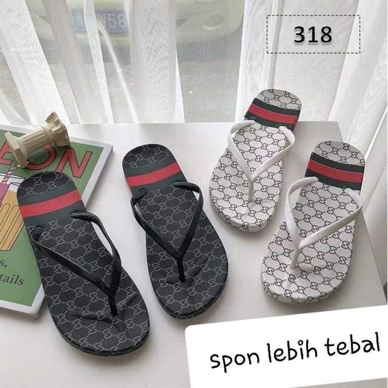 Sandal Jepit GC Bahan Spon Empuk Lucu Murah