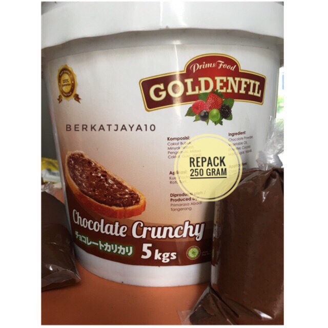 Goldenfil Repack 250 GRAM Chocolate Crunchy sejenis Chocomaltine Ovomaltine Halal