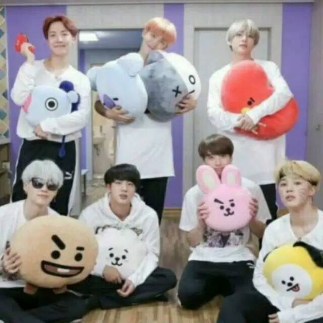 JUMBO BANTAL BTS BANGTAN BOYS SONYEONDAN BT21 BONEKA LUCU 