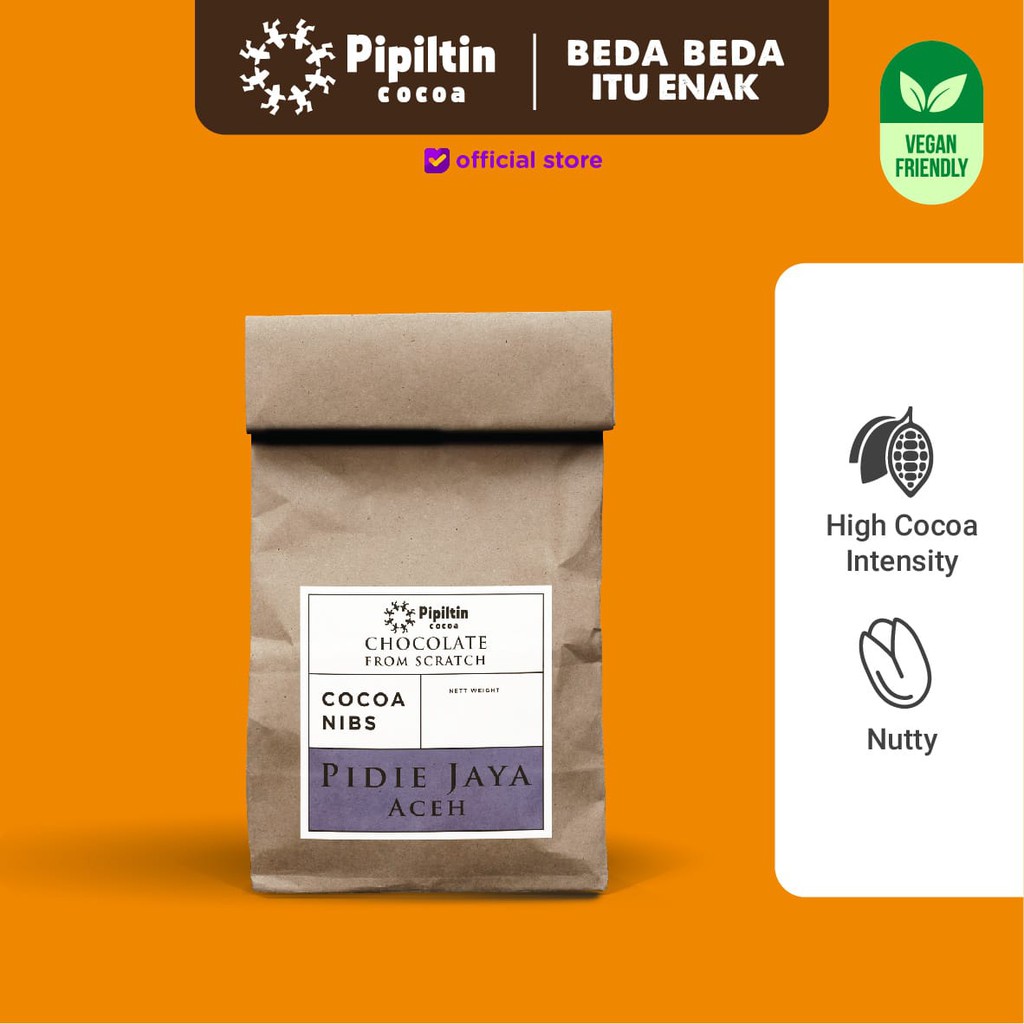 

Pipiltin Cocoa Cemilan Snack Coklat Nibs - Cacao Nibs Aceh