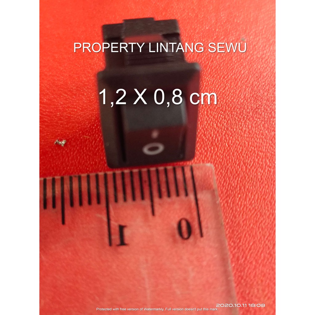 SAKLAR POWER HITAM Rocker switch 2 pin saklar 2 kaki karaoke UKURAN TERKECIL