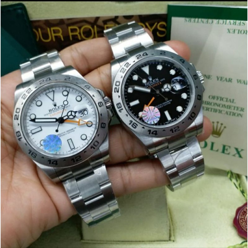 Jam Pria Rolex Explorer II Automatic Swiss Clone BY JF Factory